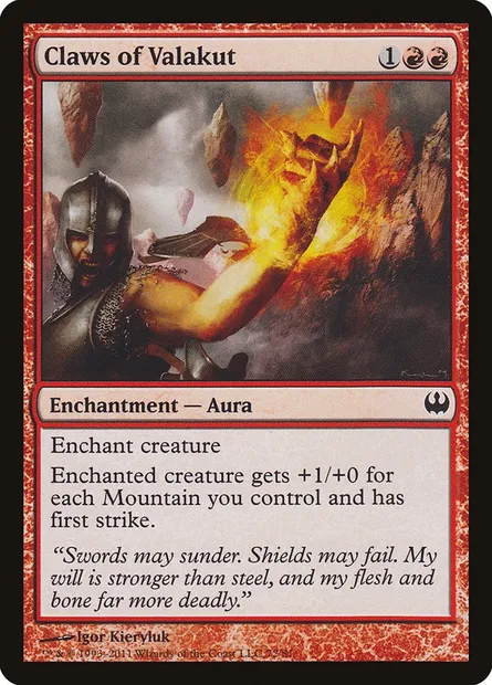 Claws of Valakut, Magic card DDG 72 — Duel Decks: Knights vs. Dragons set