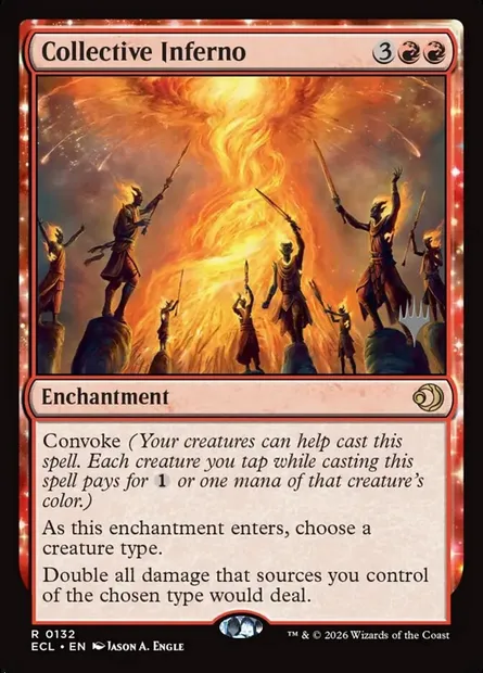 Collective Inferno, Magic card PECL 132p — Lorwyn Eclipsed Promos set