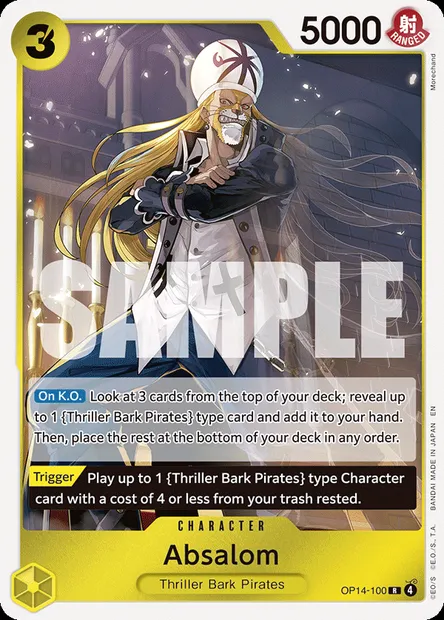 Absalom, One Piece card OP14-100 — THE AZURE SEA’S SEVEN set