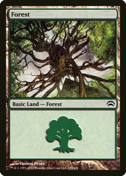 Forest, Magic card PC2 155 — Planechase 2012 set