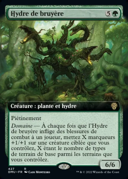 Hydre de bruyère, carte Magic DMU 427 — extension Dominaria Uni