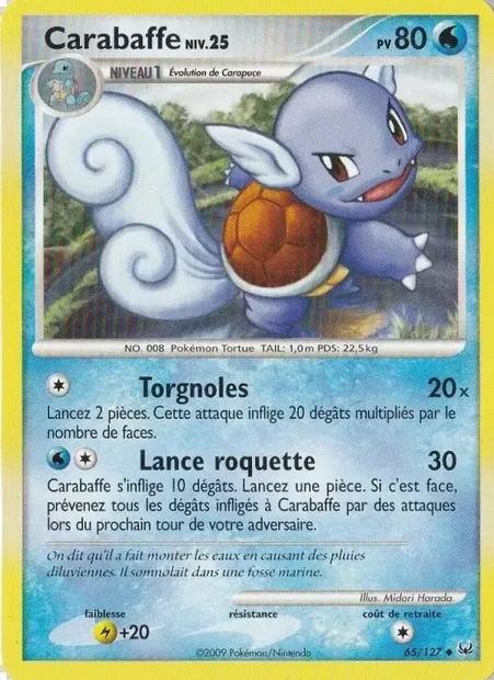 Carabaffe, carte Pokémon PL 65 — extension Platine