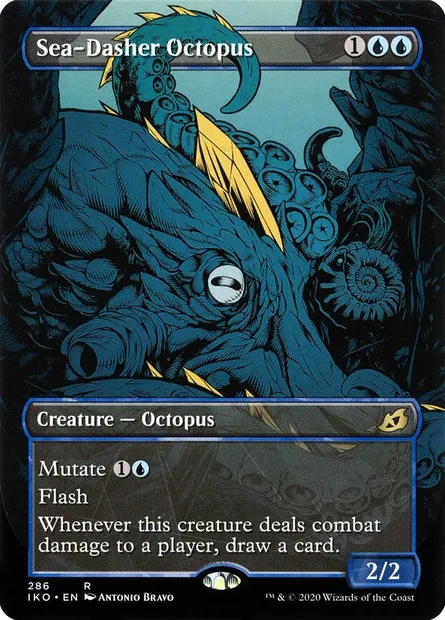 Sea-Dasher Octopus, Magic card IKO 286 — Ikoria: Lair of Behemoths set