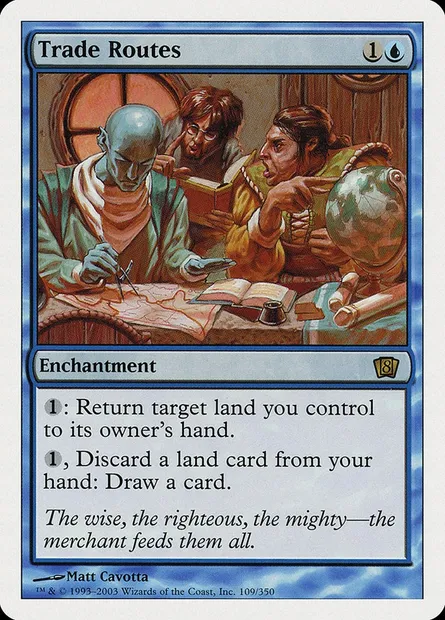 Trade Routes, Magic card 8ED 109 — Eighth Edition set