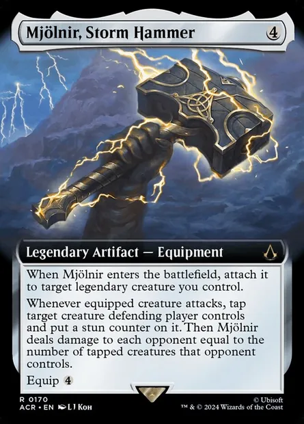 Mjölnir, Storm Hammer, Magic card ACR 170 — Assassin's Creed set
