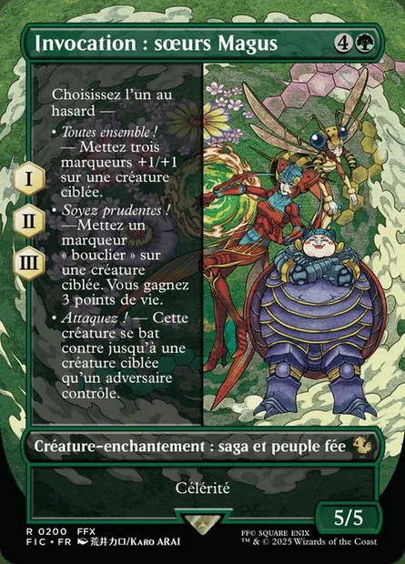 Invocation : sœurs Magus, carte Magic FIC 200 — extension Final Fantasy Commander