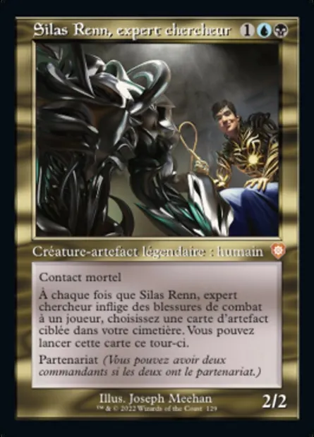 Silas Renn, expert chercheur, carte Magic BRC 129 — extension The Brothers' War Commander