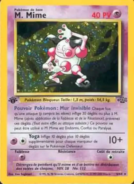 M. Mime, carte Pokémon JU 6 — extension Jungle