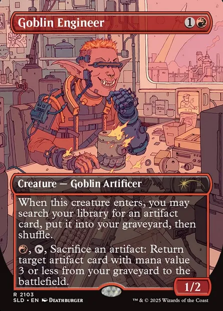 Goblin Engineer, Magic card SLD 2103 — Secret Lair Drop set