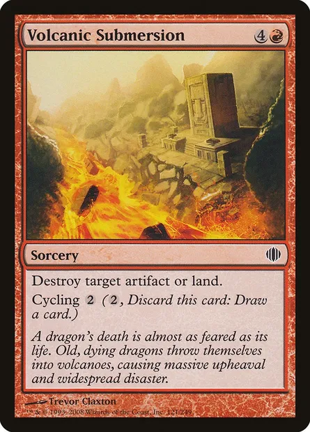 Volcanic Submersion, Magic card ALA 121 — Shards of Alara set