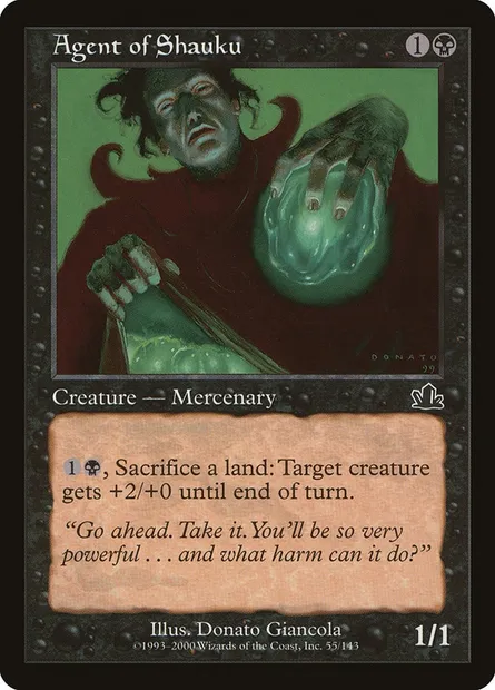 Agent of Shauku, Magic card PCY 55 — Prophecy set