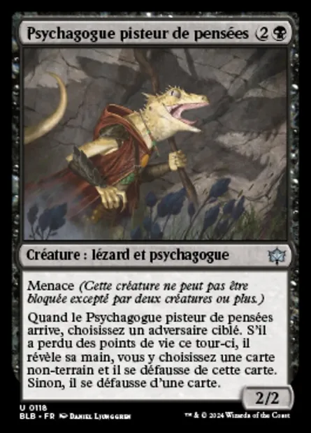Psychagogue pisteur de pensées, carte Magic BLB 118 — extension Bloomburrow