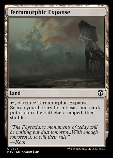 Terramorphic Expanse, Magic card M3C 394 — Modern Horizons 3 Commander set