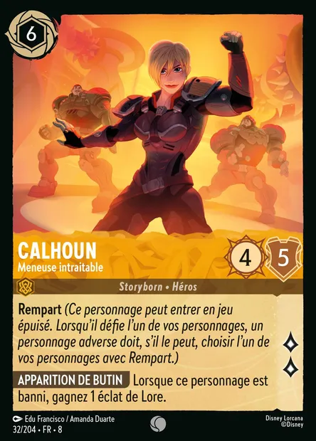 Calhoun - Meneuse intraitable, carte Disney Lorcana CH8-032 — extension Le Règne de Jafar