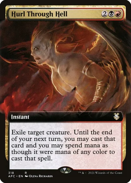 Hurl Through Hell, Magic card AFC 318 — Forgotten Realms Commander set