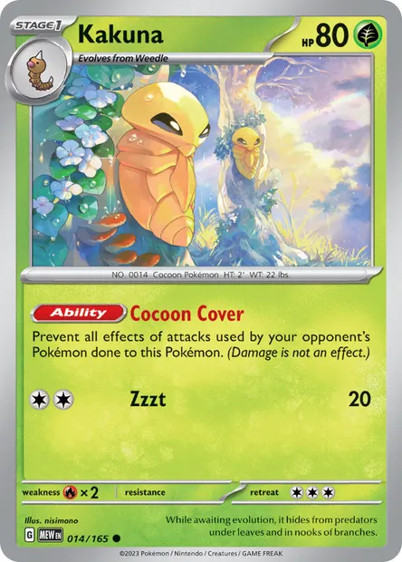 Kakuna, Pokémon card MEW 014 — 151 set