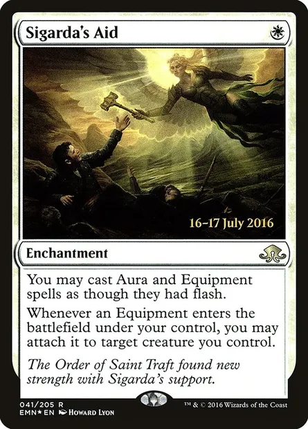Aide de Sigarda, carte Magic PEMN 41s — extension Eldritch Moon Promos