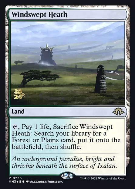 Windswept Heath, Magic card PMH3 235s — Modern Horizons 3 Promos set