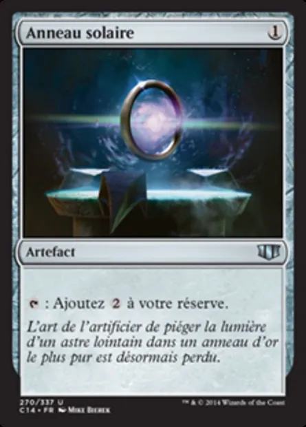 Anneau solaire, carte Magic C14 270 — extension Commander 2014
