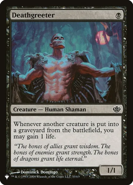 Deathgreeter, Magic card PLST DDD-33 — The List set