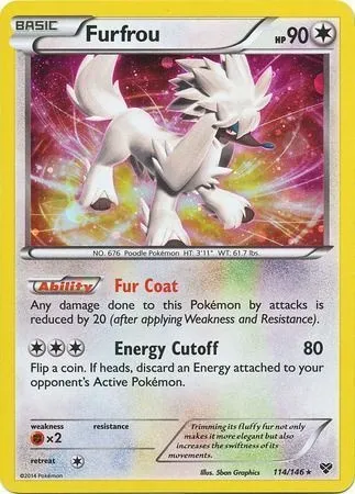 Furfrou, Pokémon card TDX 114-2 — Theme Deck & Blisters Exclusives set