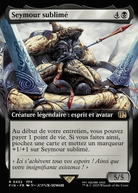 Seymour sublimé, carte Magic FIN 452 — extension Final Fantasy