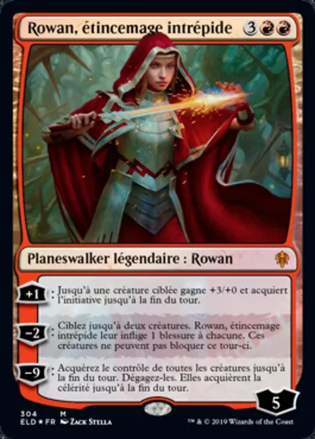 Rowan, étincemage intrépide, carte Magic ELD 304 — extension Throne of Eldraine