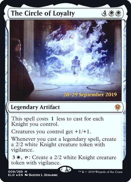 Le Cercle de Loyauté, carte Magic PELD 9s — extension Throne of Eldraine Promos