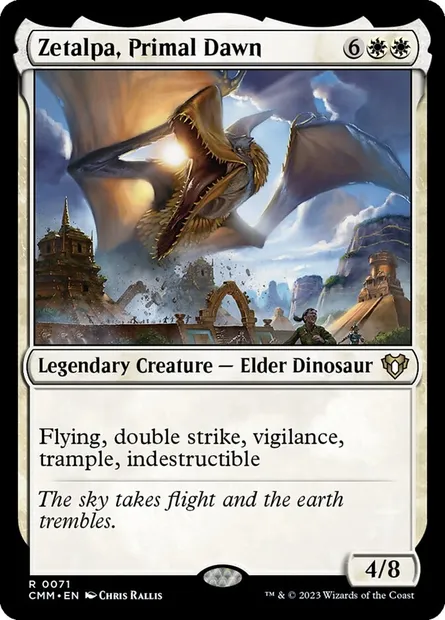 Zetalpa, Primal Dawn, Magic card CMM 71 — Commander Masters set