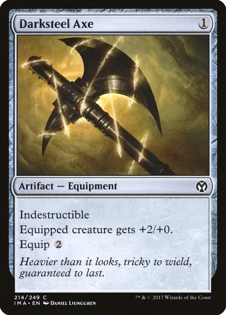 Darksteel Axe, Magic card IMA 214 — Iconic Masters set