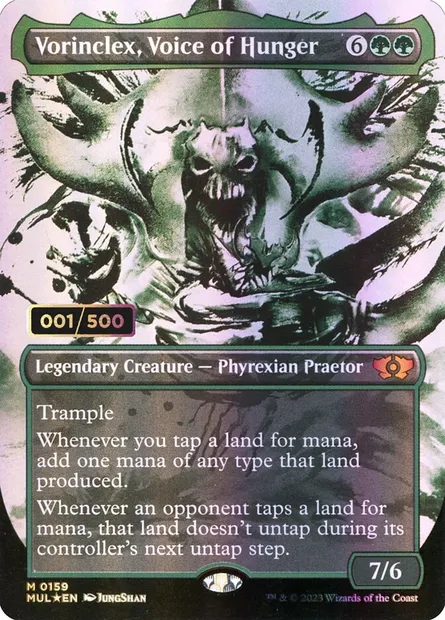 Vorinclex, Voix de la Voracité, carte Magic MUL 159z — extension Multiverse Legends