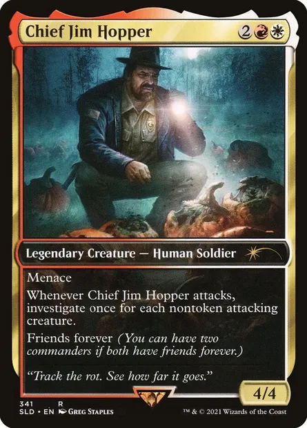 Chief Jim Hopper, Magic card SLD 341 — Secret Lair Drop set
