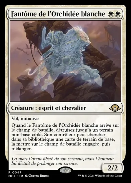 Fantôme de l'Orchidée blanche, carte Magic MH3 47 — extension Modern Horizons 3