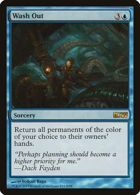 Wash Out, Magic card PIDW 15 — IDW Comics Inserts set