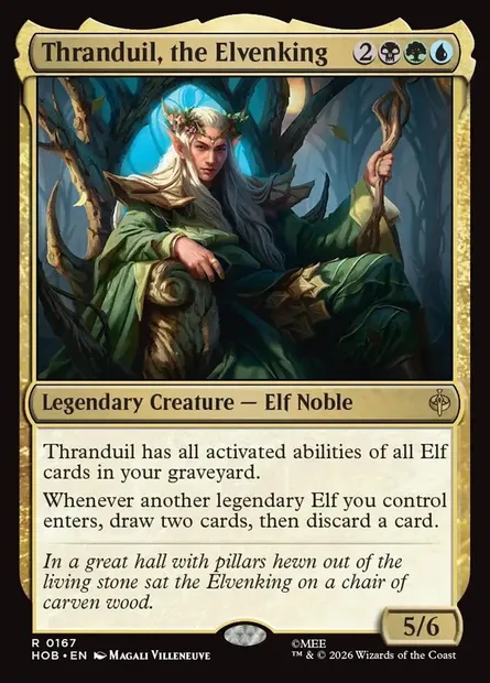 Thranduil, the Elvenking, Magic card HOB 167 — The Hobbit set