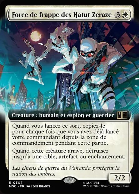 Force de frappe des Hatut Zeraze, carte Magic MSC 307 — extension Marvel Super Heroes Commander