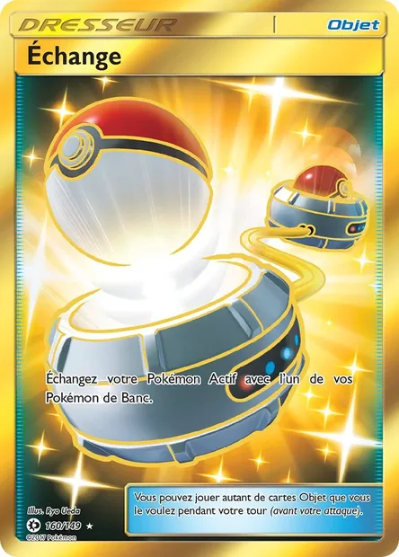 Échange, carte Pokémon SUM 160 — extension Soleil et Lune