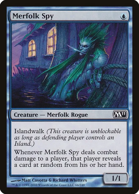 Merfolk Spy, Magic card M11 66 — Magic 2011 set