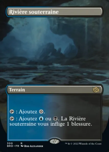 Rivière souterraine, carte Magic BRO 300 — extension La Guerre Fratricide