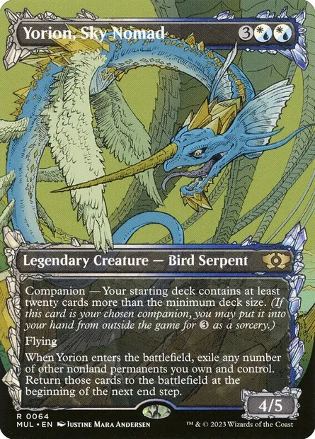 Yorion, Sky Nomad, Magic card MUL 64 — Multiverse Legends set