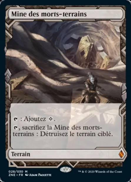 Mine des morts-terrains, carte Magic ZNE 28 — extension Zendikar Rising Expeditions