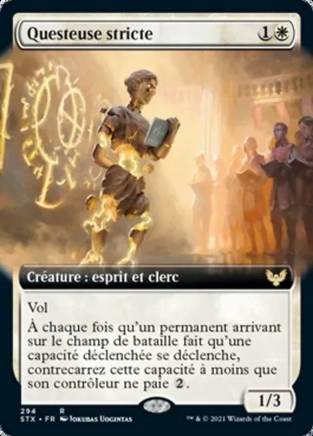 Questeuse stricte, carte Magic STX 294 — extension Strixhaven: l'Académie des Mages