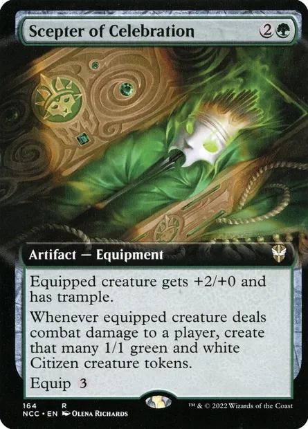 Scepter of Celebration, Magic card NCC 164 — New Capenna Commander set