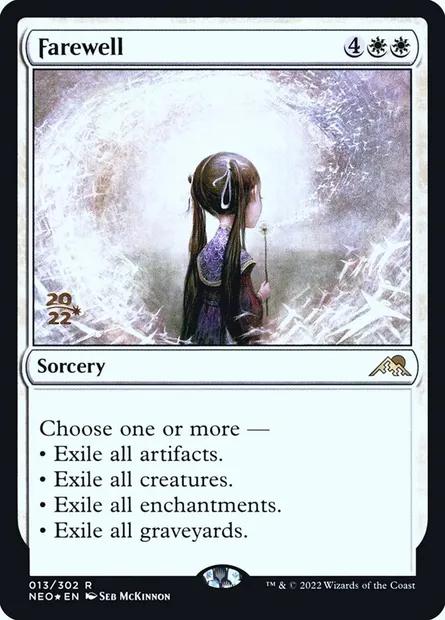 Adieu, carte Magic PNEO 13s — extension Kamigawa: Neon Dynasty Promos