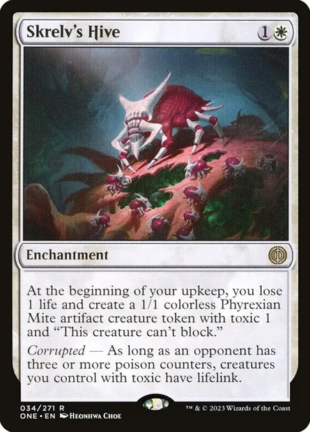 Skrelv's Hive, Magic card ONE 34 — Phyrexia: All Will Be One set
