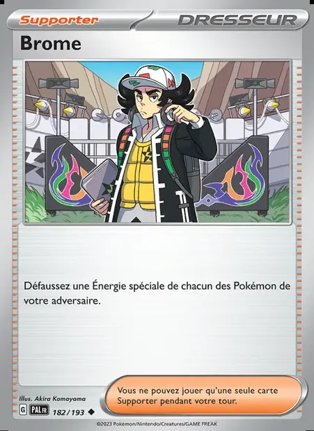 Brome, carte Pokémon PAL 182 — extension Évolutions à Paldea