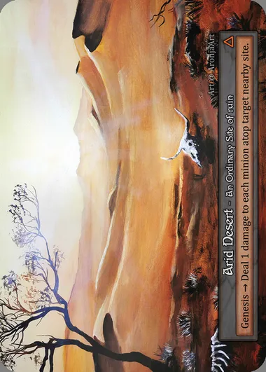 Arid Desert, carte Sorcery ALP 344 — extension Alpha