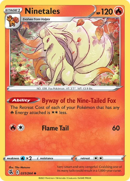 Ninetales, Pokémon card FST 31 — Fusion Strike set