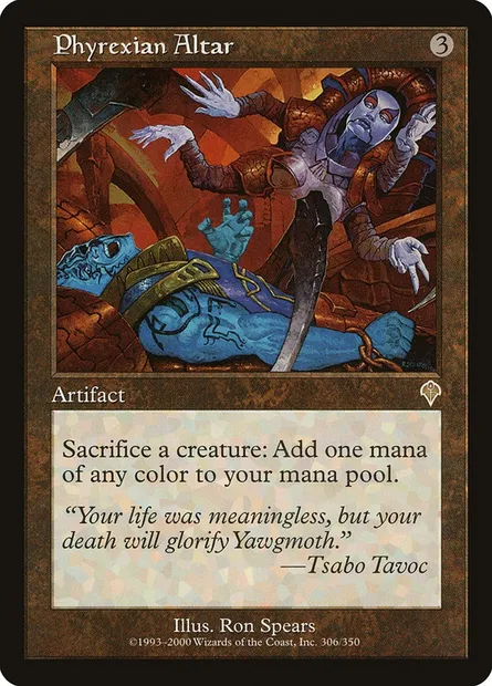 Phyrexian Altar, Magic card INV 306 — Invasion set