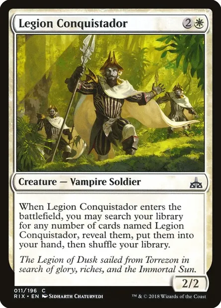 Legion Conquistador, Magic card RIX 11 — Rivals of Ixalan set